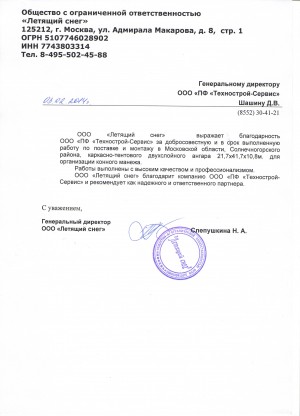 ООО "Летящий снег"